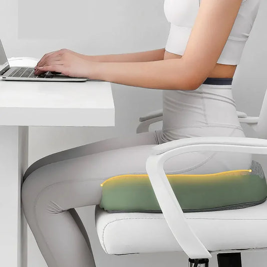 Coccyx Cushion Set – Orthopedic Memory Foam Seat & Back Support for Car, Office & Home