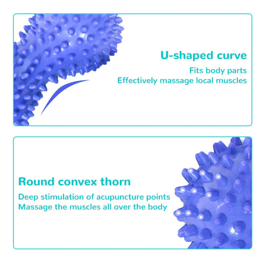 PVC Peanut Prickle Massage Ball – Muscle Relaxation Tool for Cervical, Plantar Fascia & Deep Tissue Therapy