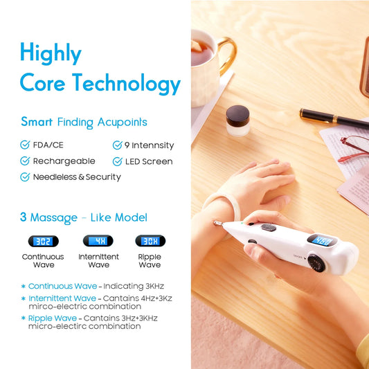 Leawell Electronic Acupuncture Pen – Meridian Energy & Acupressure Massage Therapy