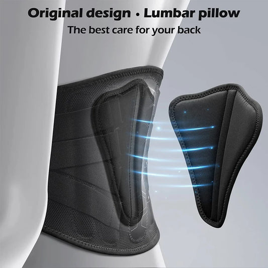 Back Brace for Lower Back Pain – Lightweight Lumbar Support Belt with Soft Pad for Sciatica, Herniated Disc & Scoliosis