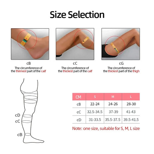 1 Pair Men’s Calf Sleeves – Compression Socks for Sports, Varicose Vein Relief & Running Support