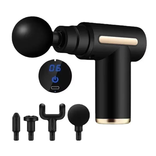 USB Mini Massage Gun – Portable Fascial Muscle Relaxation Device for Neck, Back & Full-Body Recovery