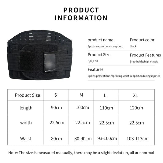 GOUNOD Double Full Back Lumbar Support Belt – Orthopedic Waist Corset for Spine Decompression & Back Pain Relief