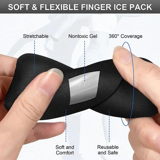 Finger Ice Sleeves – 4PCS Cold Gel Packs for Fingers, Toes & Thumb
