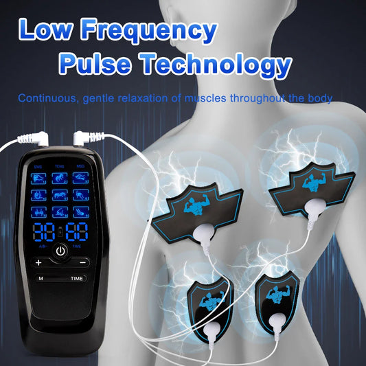 TENS EMS Digital Therapy Machine – Electric Muscle Stimulator & Slimming Massager