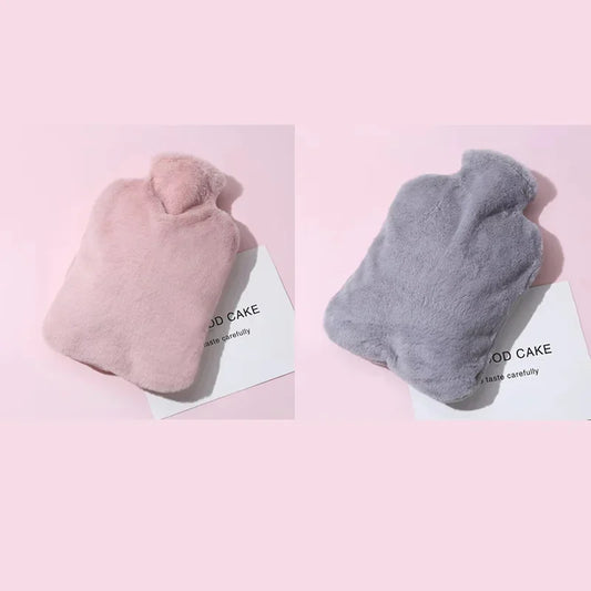 Winter Hot Water Bottle 1L/2L – Plush Foot Warmer & Belly Warmer Bag