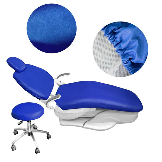 4-Piece PU Leather Dental Chair Cover Set – Waterproof & Elastic Protective Kit