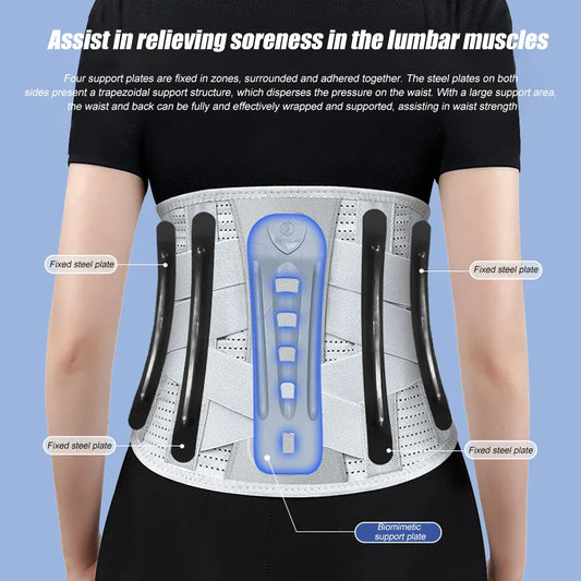 Lower Back Brace with Lumbar Pad – Ergonomic Support for Pain Relief