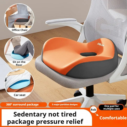 Memory Foam Seat Cushion – Donut Pillow & Posture Corrector for Long Sitting Hours