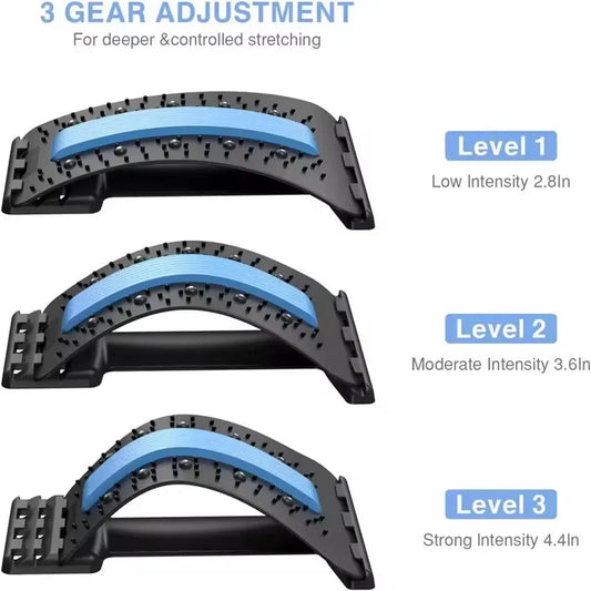 Blue Magic Back Stretcher – Lumbar Support & Spine Massager for Pain Relief
