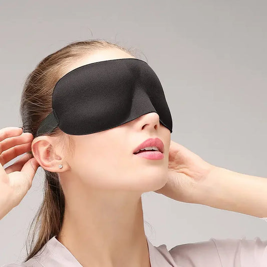 3D Sleeping Mask – Soft Padded Light-Blocking Eye Patch for Rest & Relaxation