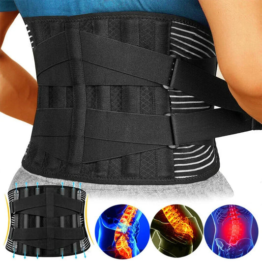 Lumbar Back Support Belt – Orthopedic Waist Trainer & Spine Protector