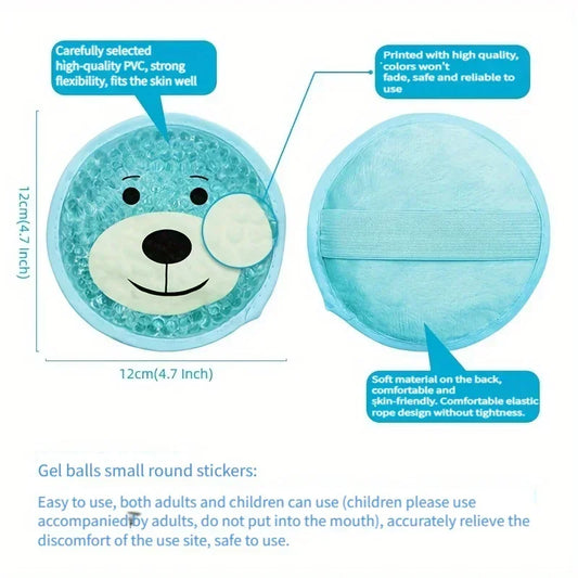 Reusable Cartoon Gel Ice Pack – Dual Hot & Cold Compress for Injuries