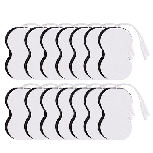 10/20pcs Silicone Gel Electrode Pads – TENS Unit Replacement Pads for Digital Therapy Machines (2mm Plug)