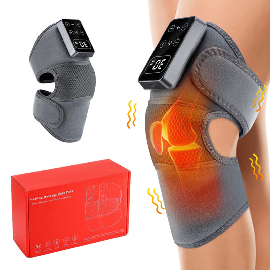 Electric Knee Massager with Heat Therapy and Adjustable Vibration