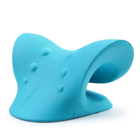 Neck & Shoulder Stretcher Relaxer – Cervical Chiropractic Traction Pillow for Pain Relief & Spine Alignment