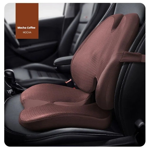 Memory Foam Seat & Back Support Pillow Set – Orthopedic Cushion for Coccyx, Hip & Lumbar Relief