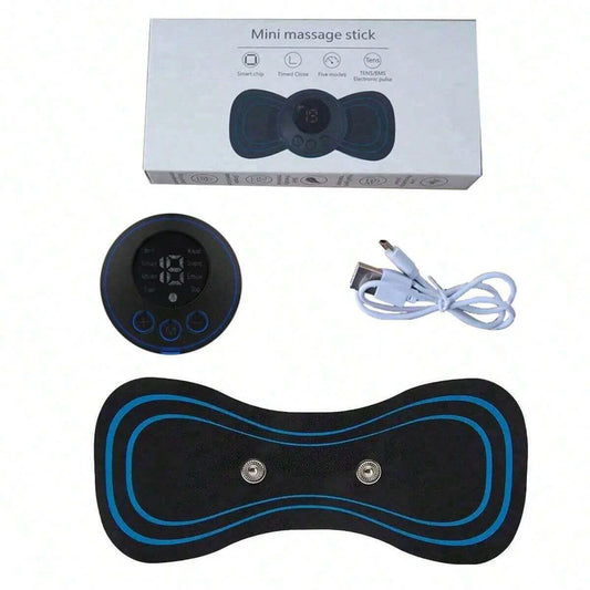 1PC Smart Mini Neck Massager Sticker – USB Rechargeable Portable Shoulder & Neck Massager