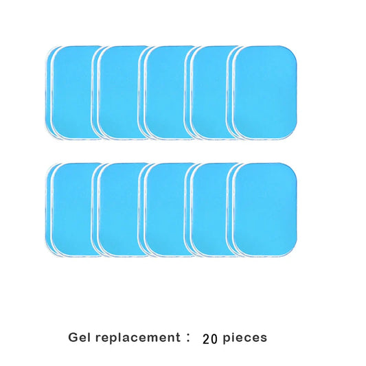 20pcs/30pcs Replaceable Abdominal Muscle Exercise Gel Pads – Reusable Gel Sheets for EMS Core Training Devices