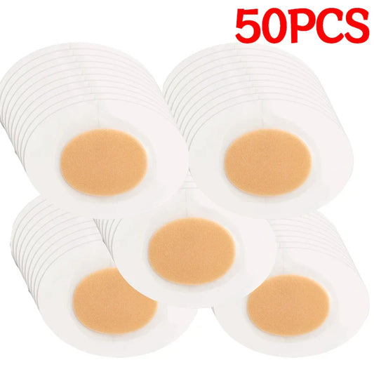 100PCS Pain Relief Gel Heel Protectors – Hydrocolloid Adhesive Blister Pads for Foot Care