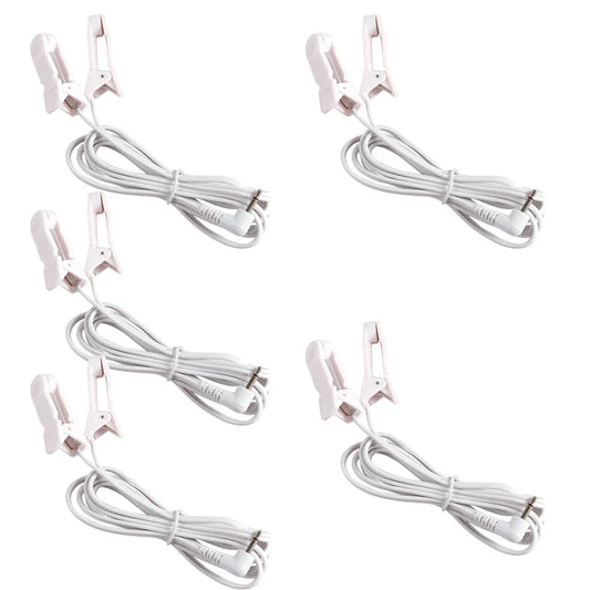 2.5mm Ear Clip Cables – Conductive Wires for TENS Muscle Stimulator Units