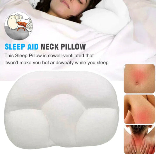 All-Round Sleep Pillow – Egg Sleeper Memory Foam Orthopedic Neck Pillow with 3D Micro Airballs