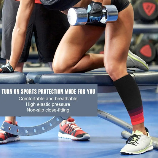 1 Pair Calf Compression Sleeves – 20–30mmHg Support for Running, Shin Splints & Fatigue Relief