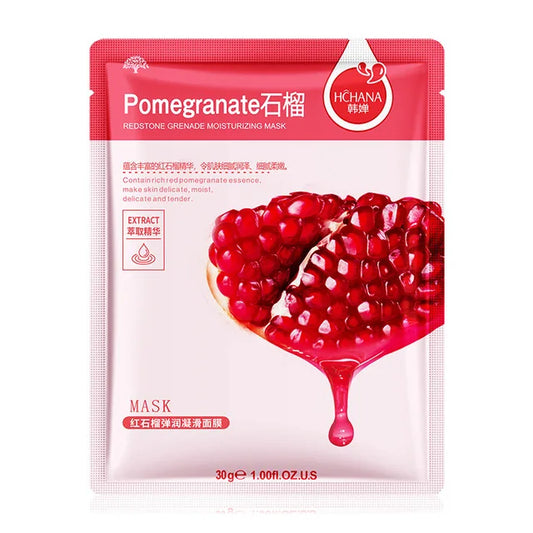 30pcs Natural Plant Facial Mask Set – Moisturizing, Oil Control & Anti-Aging Korean Sheet Masks
