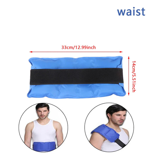 Ankle Brace Ice Pack Wrap – Reusable Hot & Cold Therapy Gel Pack for Pain Relief