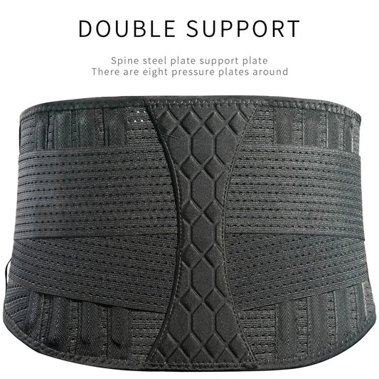 GOUNOD Double Full Back Lumbar Support Belt – Orthopedic Waist Corset for Spine Decompression & Back Pain Relief