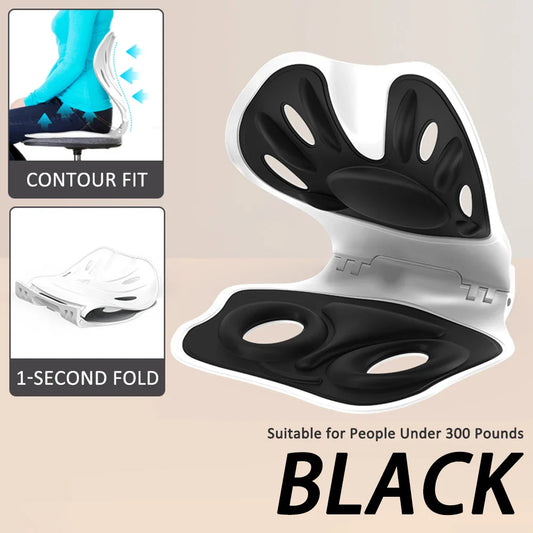 Foldable Back Support Cushion – Ergonomic Posture Corrector for Office & Back Pain Relief