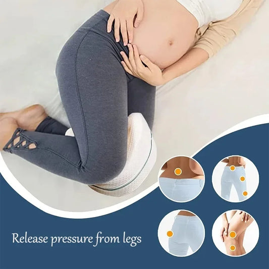 Memory Foam Leg Pillow – Sciatica Relief & Lower Back Support Cushion