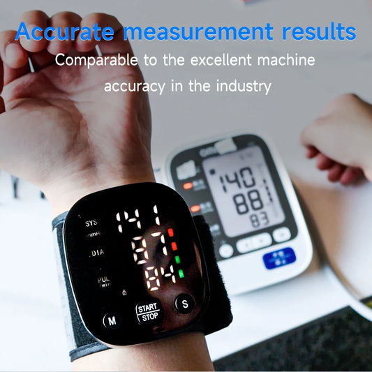 Yongrow Rechargeable Digital Wrist Blood Pressure Monitor – Tonometer & Heart Rate Meter
