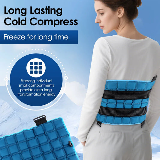 Reusable Cold/Hot Compress Polymer Ice Pack – Soft Knee Compression & Injury Support