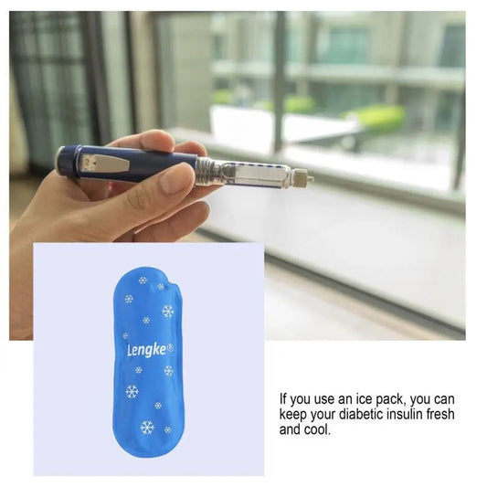 1/2/3pcs Portable Reusable Insulin Cooling Bag – Gel Ice Pack for Diabetes Medication & Pill Travel Storage