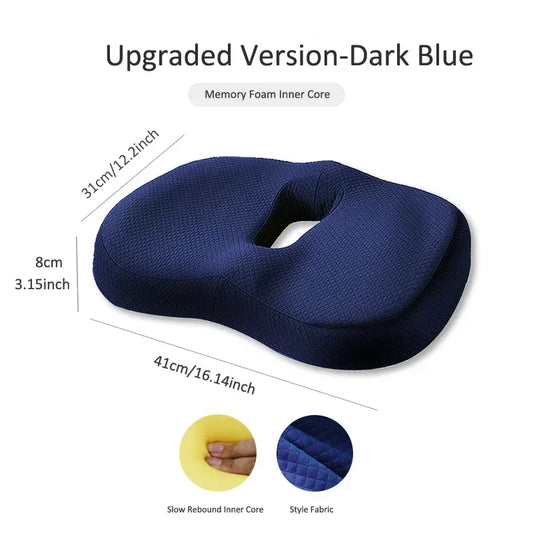 Orthopedic Memory Foam Cushion Set – Full Support for Coccyx, Lumbar & Hips
